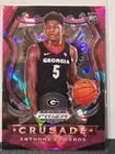 2020-21 Panini Prizm Draft Picks Cracked Ice Pink ANTHONY EDWARDS RC #81 Georgia