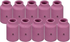 TIG Gas Lens Alumina Nozzles Ceramic Cups Large Diameter 54N14 8 1/2" 12.5mm...