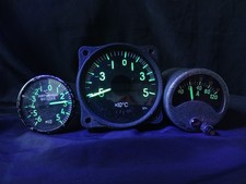 3er SATZ UdSSR 70er 80er Flugzeuginstrumente TUZ-4 VA-340 TNV-45 inkl Stecker