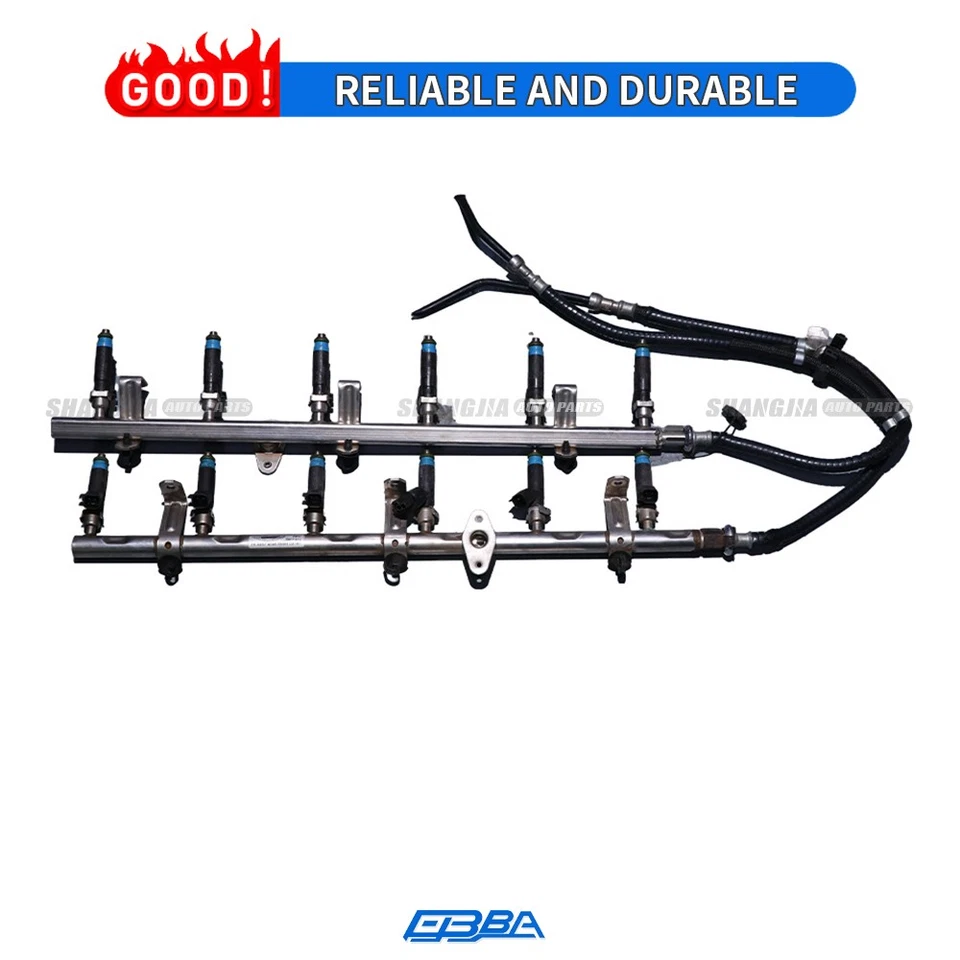 Juego de 2 rieles inyectores de combustible con inyectores para Aston Martin Rapide S DBS/Vantage OE Foto 2 de 4