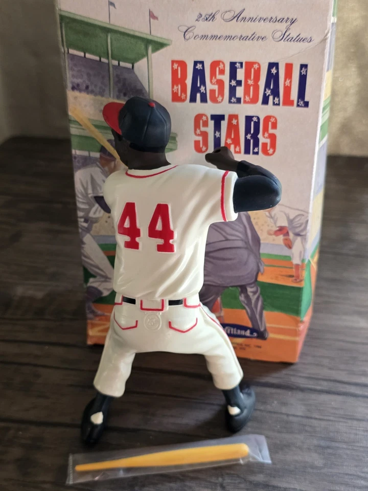 Hartland 1988 25 aniversario Estatua de Hank Aaron Milwaukee Braves con caja Foto 2 de 4