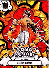 2025 Donruss #1 Chris Davis Bomb Squad Red Xplosion #/99