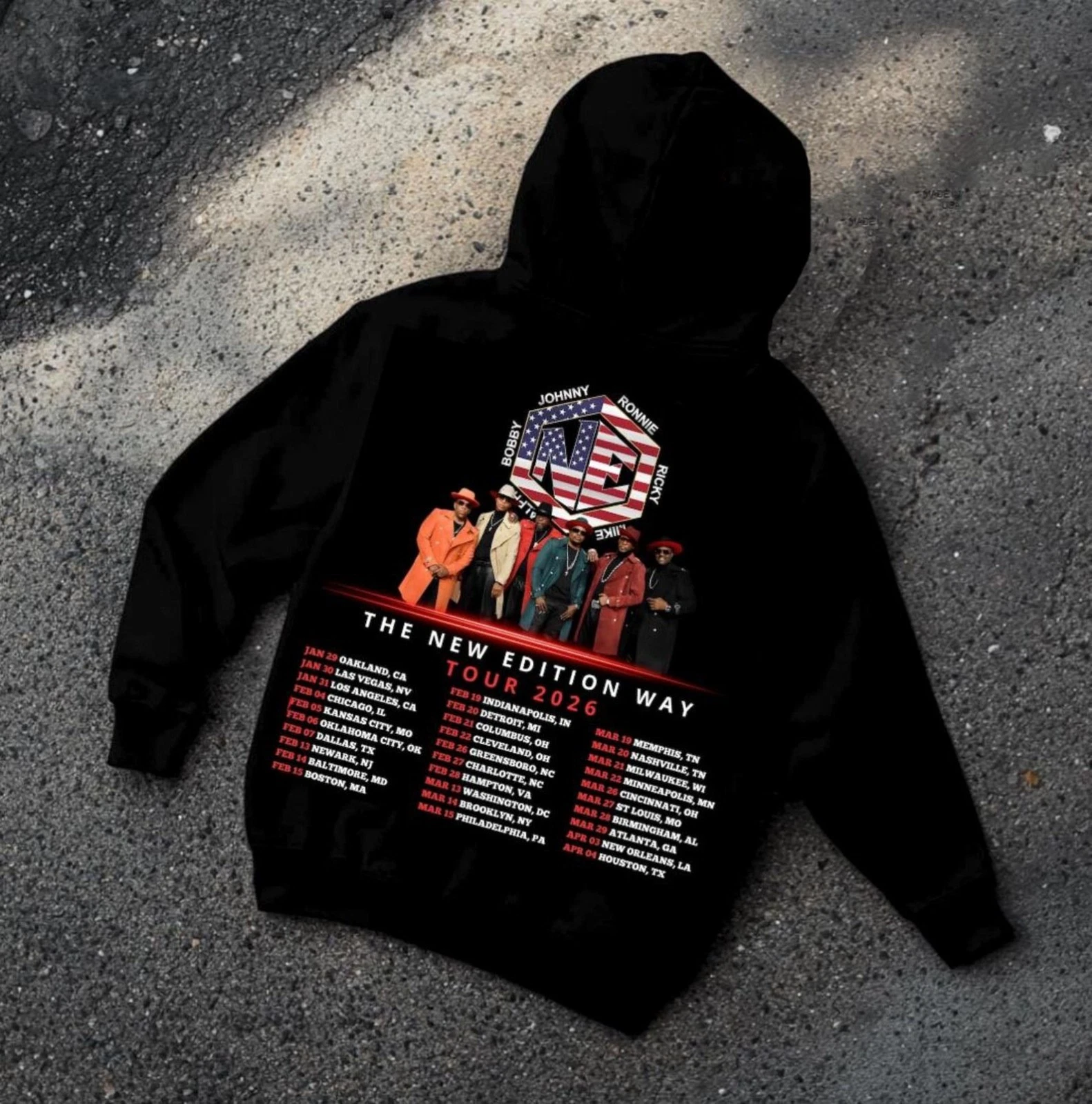 Edition the New Edition Way Tour 2026 Double Sided Hoodie