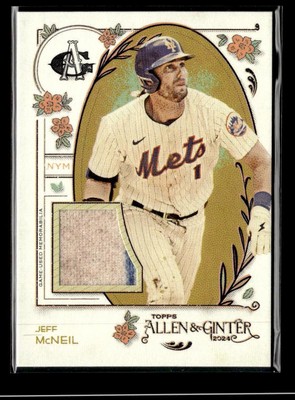 2024 Topps Allen & Ginter #AGR-JM Jeff McNeil jersey card New York Mets