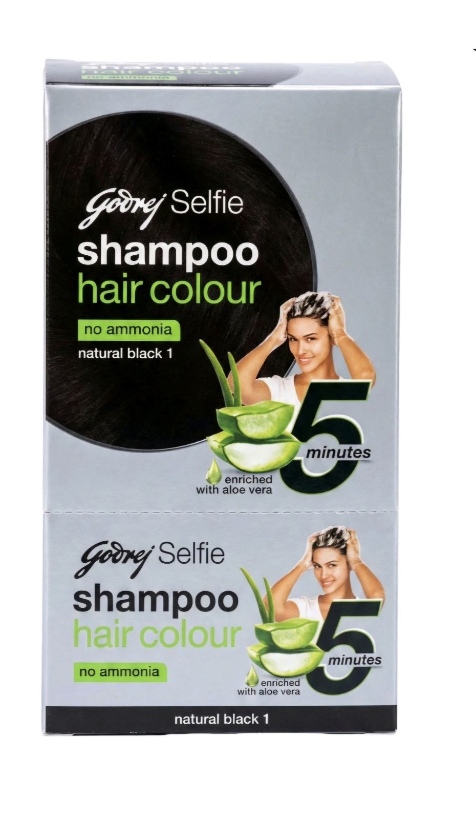 8 X Godrej Selfie Easy 5 Minute Natural Hair Colour Sachet G