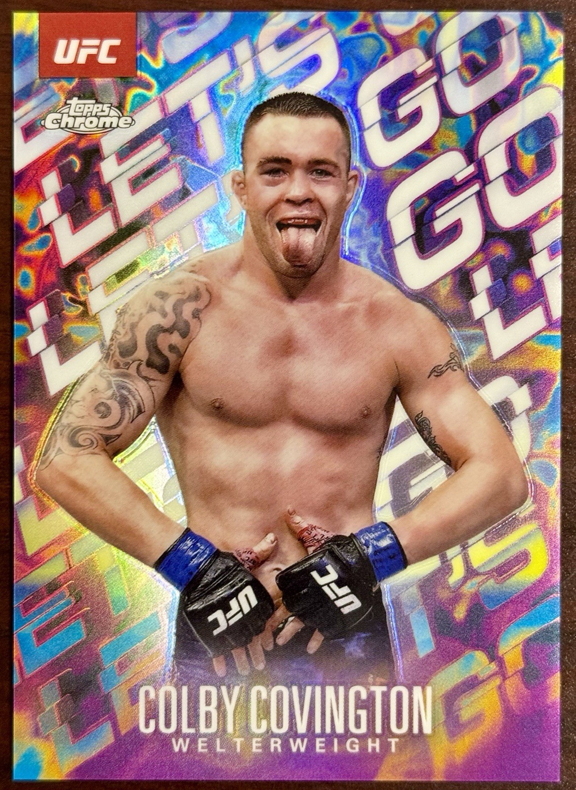 2025 Topps Chrome UFC Let's Go SSP Colby Covington #LGO-2 Case Hit
