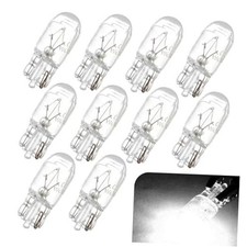 Pack-10 T10 Car Brake Lights, T10 168 192 12V 5WDouble 10 PCS White Light T10