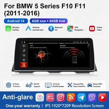 12.3inch Touchscreen Android 14 Wireless Autoradio NBT F�r BMW 5 Series F10 F11