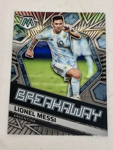 2021-22 PANINI MOSAIC FIFA ROAD TO WORLD CUP LIONEL MESSI BREAKAWAY PRIZM #10