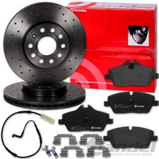 brembo GELOCHTE SPORT-BREMSSCHEIBEN + BEL�GE VORNE passend f�r BMW E81 82 87 88