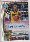 ROBERT WRIGHT III 2024-25 BOWMAN UNIVERSITY BASKETBALL AUTOGRAPH AUTO CARD #15
