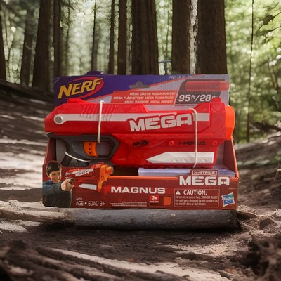 Nerf N Strike Elite Mega Magnus Blaster 2017 W/mega Darts Brand New