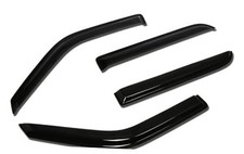 4 Pcs Vent Window Visor Deflector Rain/Sun Guard, Dark Smoke, Compatible with