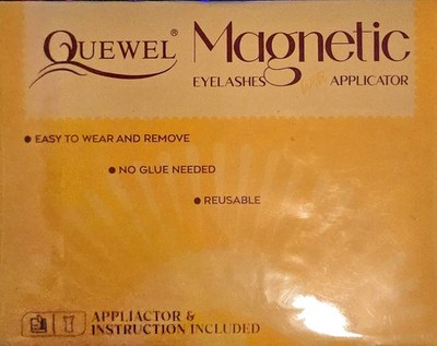 QUEWEL Magnetic Eyelashes with applicator New in sealed packaging