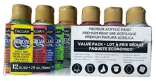 DecoArt Americana Acrylic Paint Value Pack: Artist Color Variety NEW