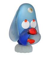 Murano Glass Multicolored Puppy Dog Heavy Head