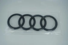 Audi OEM Emblem Badge Logo Black 4H0 853 605 C 2ZZ Genuine Made in Germany New