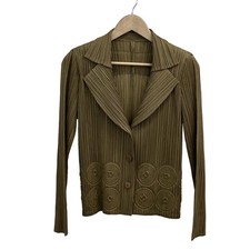 PLEATS PLEASE - Khaki Women's Jacket