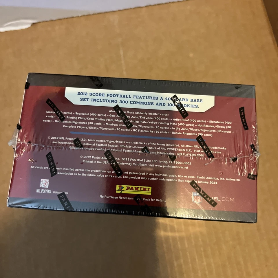 2012 Score hobby Box, Sealed, New, Football (1x) - Image 2 of 4