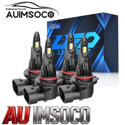 For Dodge Charger R/T SXT SRT Sedan 4-Door 2016-2023 9012 LED Headlight Bulbs 4x