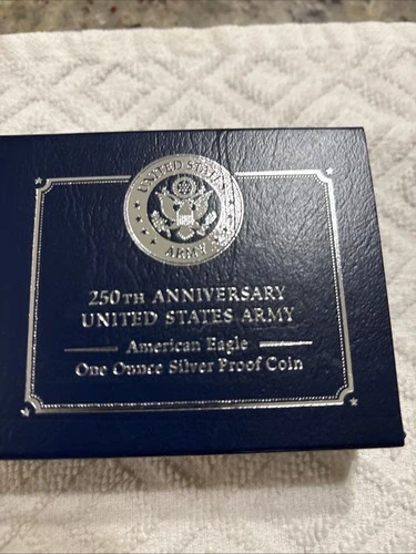 US Mint 250th Ann. United States Army American Eagle One Ounce Silver Proof Coin