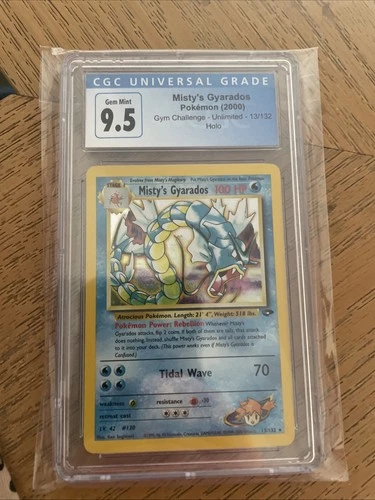 Misty’s Gyarados CGC 9.5 Blue Label. Now considered a 10!