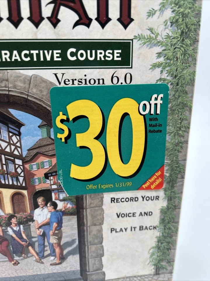 Learn to Speak German Complete Interactive Course 1995 The Learning Company -New - Image 3 of 4