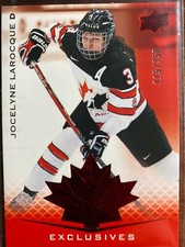 JOCELYNE LAROCQUE  #62...2021 TEAM CANADA WOMEN'S...RED EXCLUSIVE...115/250