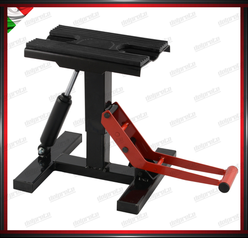 CAVALLETTO CENTRALE ALZAMOTO CROSS OFF ROAD ENDURO MOTARD REGOLABILE UNIVERSALE - Picture 1 of 2