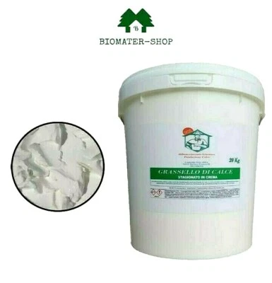 Grassello di Calce Crema secchio 20Kg base per tinta pittura stucco decorazioni