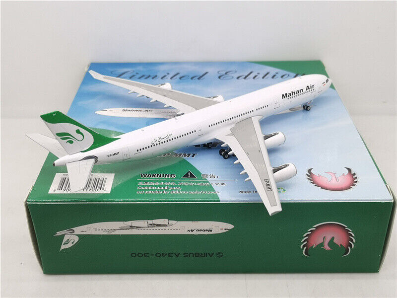 Phoenix Mahan Air FOR AIRBUS A340-300 EP-MMT 1:400 DIECAST Phoenix Mahan Air FOR AIRBUS A340-300 EP-MMT 1:400 DIECAST