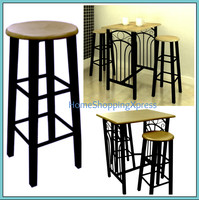 Stylish Small Rectangular Breakfast Table Kitchen Dining Room Set 2 Stools Home Stylish Small Rectangular Breakfast Table Kitchen Dining Room Set 2 Stools Home