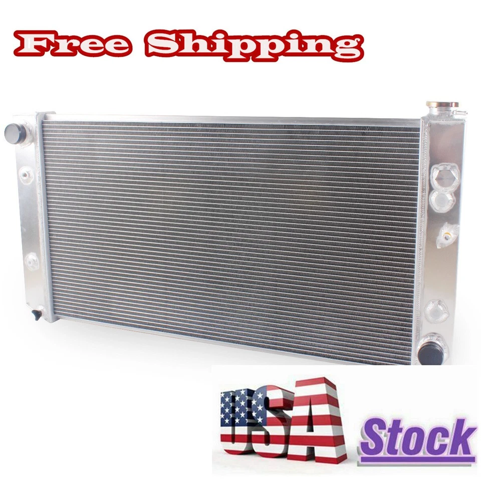 3Row Aluminum  Radiator For 1987-1990 1991 Chevrolet Blazer G20 G30 P30 6.2L V8 Foto 2 de 4