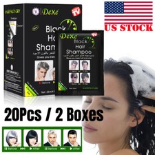 20x DEXE Black Hair Shampoo Instant 5-Min Hair Color Dye Natural Organic Repair