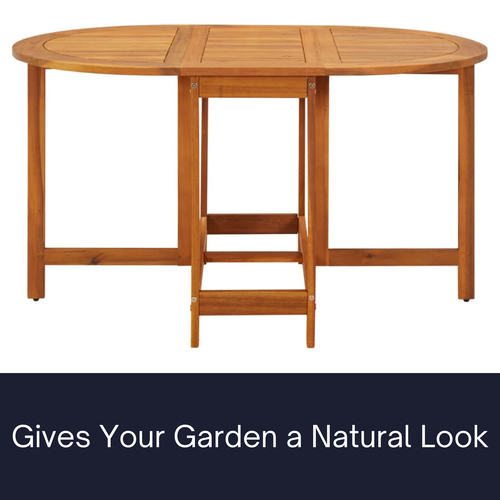 Wooden Dining Table Outdoor Garden Patio Balcony Folding Drop Leaf Furniture AU - Picture 6 of 13