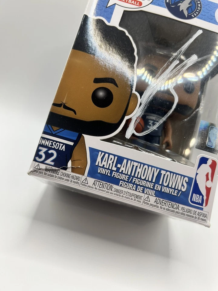 Karl Anthony Towns Autographed Signed Funko Pop PSA COA #39 NBA Timberwolves KAT - Image 2 of 4