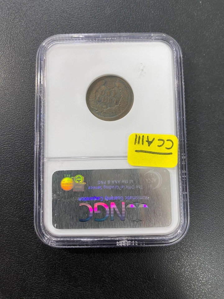 1907 INDIAN HEAD CENT ERROR NGC VF-30 - BROADSTRUCK ERROR - PENNY - SLAB - 1C - Image 2 of 4