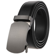 HJones Trend Men's Leather Belt Automatic Buckle Belt Ratchet Waist Strap Hot