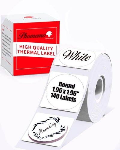 1 rouleau de papier autocollant étiquette thermique autocollant pour imprimante Phomemo M110/M200 - Photo 13/41