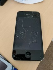 Apple iPhone 4 - 16GB - Black Verizon A1349 CDMA  Cracked Screen 