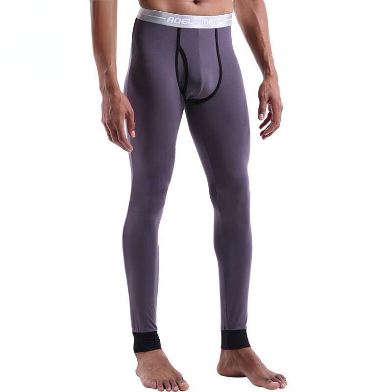 Men's Long Johns Modal Warm Autumn Leggings Youth Thermal Long