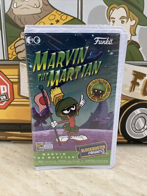 SDCC 2023 FUNKO BLOCKBUSTER REWIND W/ EXCLUSIVE MARVIN THE MARTIAN SEALED