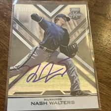 Nash Walters Auto 2016 Panini Elite Extra Edition 390/999 Milwaukee Brewers #10