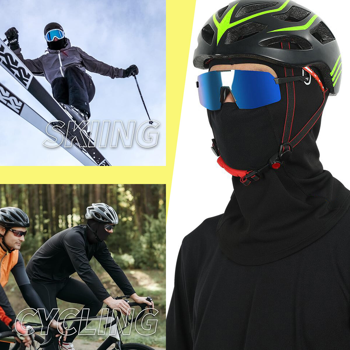 3-Pack Winter Balaclava Ski Mask Set - Soft Fleece - Unisex Fit 3 Pack Ski Mask Balaclava Full Face Thermal Masks Windproof  main image 2