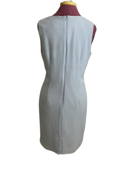 Vestido chaqueta de noche para mujer Loletta azul adornado con cuentas talla 14P Foto 4 de 4