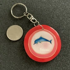 The Bahamas Dolphin Travel Souvenir Wood Keychain Key Ring #41980