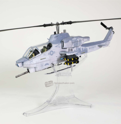 1:48 FOV US Marine AH-1W Light Attack Helicopter Afghanista Diecast Plane Model
