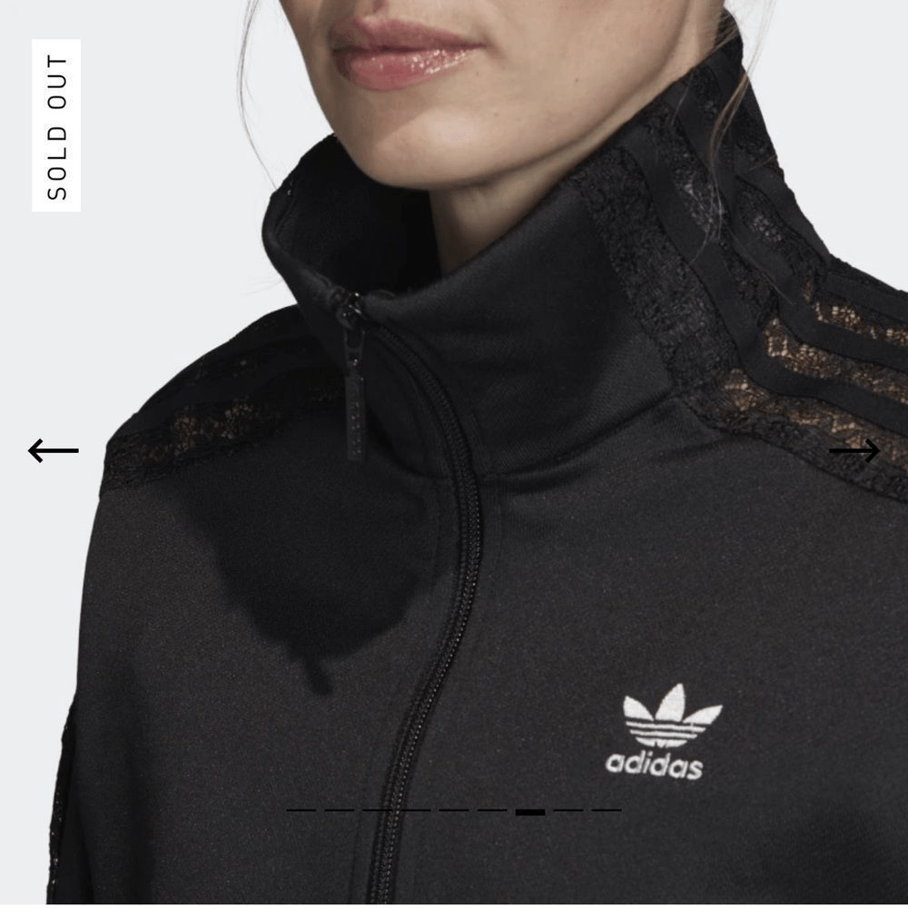 Adidas LACE TRACK JACKET- Black - size xxs | eBay