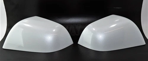 Fits Tesla Model 3 Electric (18-23) Pair of Door Wing Mirror Covers Pearl White