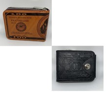 New fashion men US 100 dollar Pu bifold zipper wallet purse